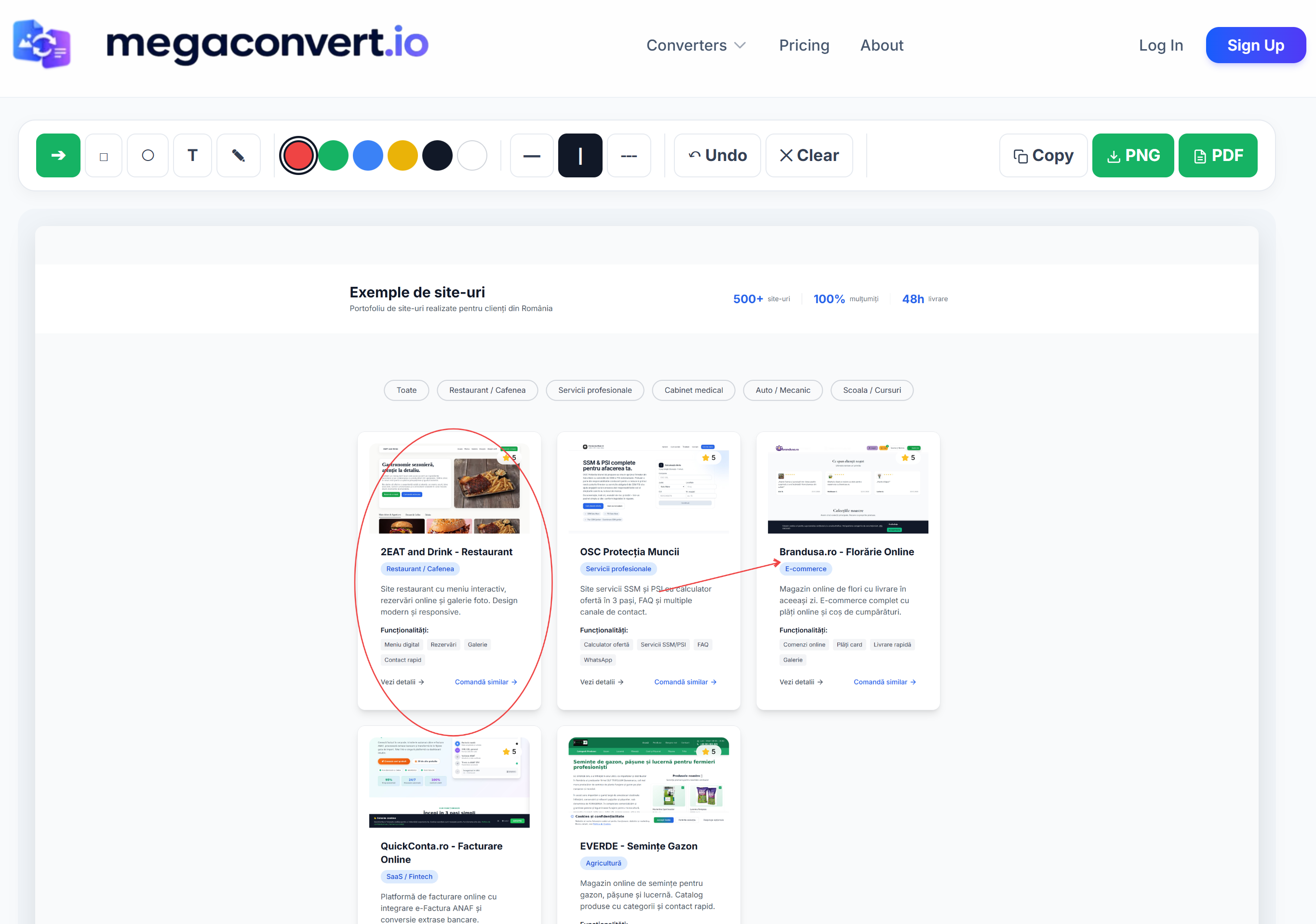 MegaConvert Chrome Extension - Screenshot and annotation tool